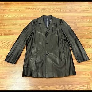 Hugo Boss Mens Lambskin Leather Jacket